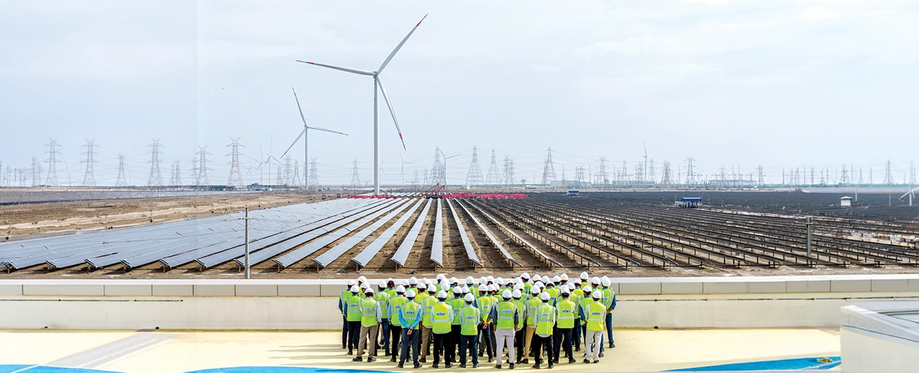 Khavda, Gujarat (site team gathered at the solar-wind park)