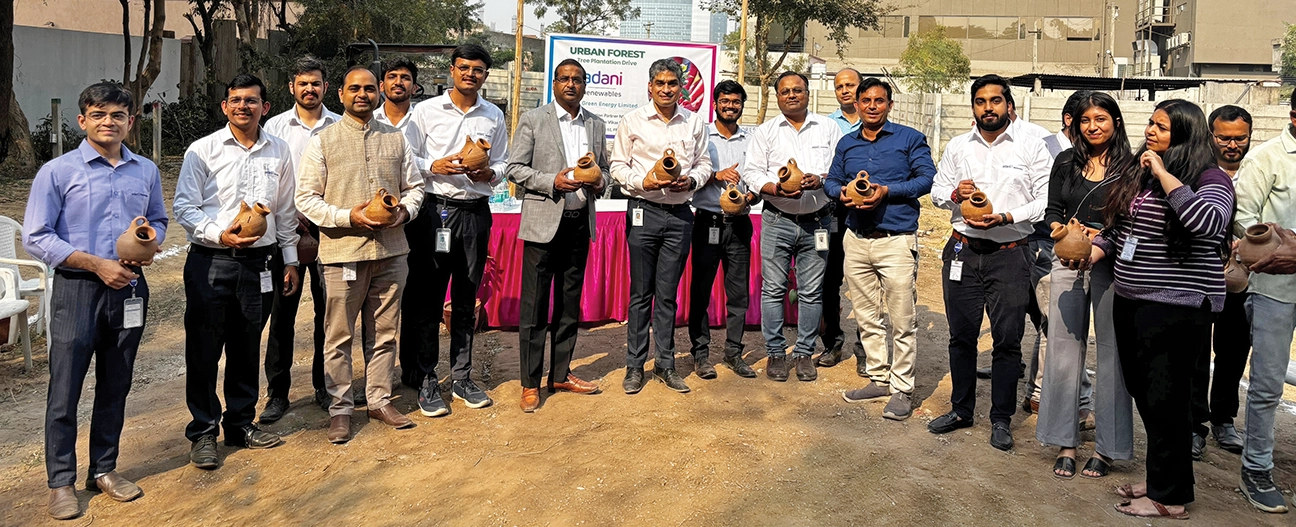 AGEL team at an Urban Forest / tree-plantation drive