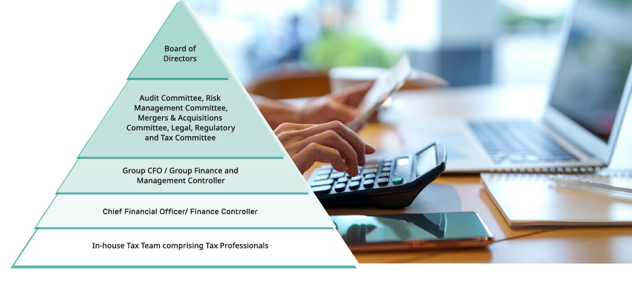 Tax Governance Structure (5-tier pyramid)